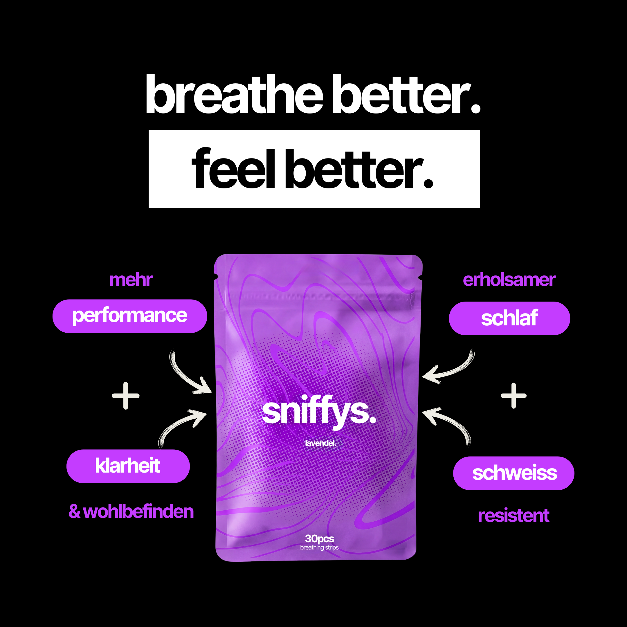 sniffys. Nasenstreifen – Cozy Lavendel