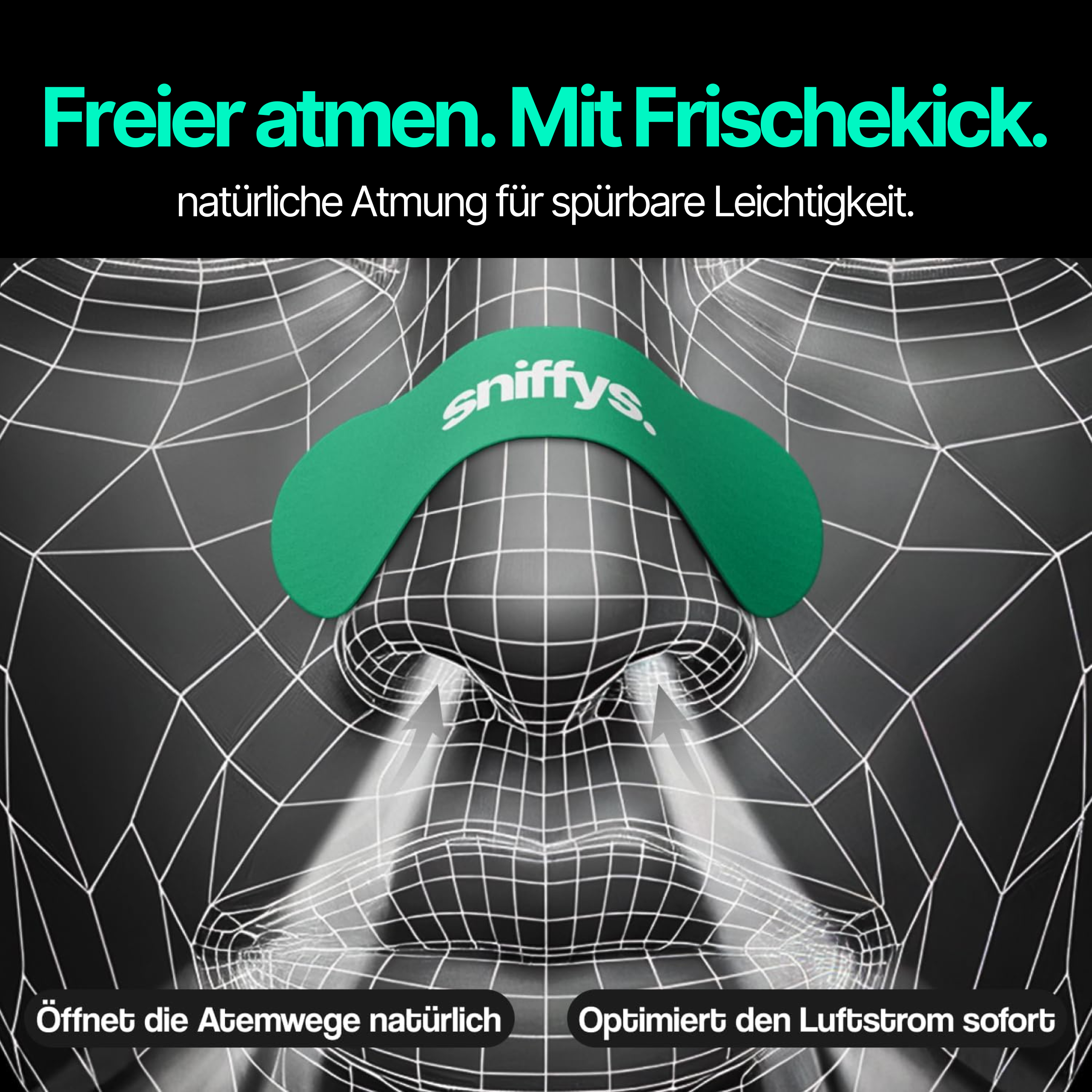 sniffys. Nasenstreifen – Frisches Menthol