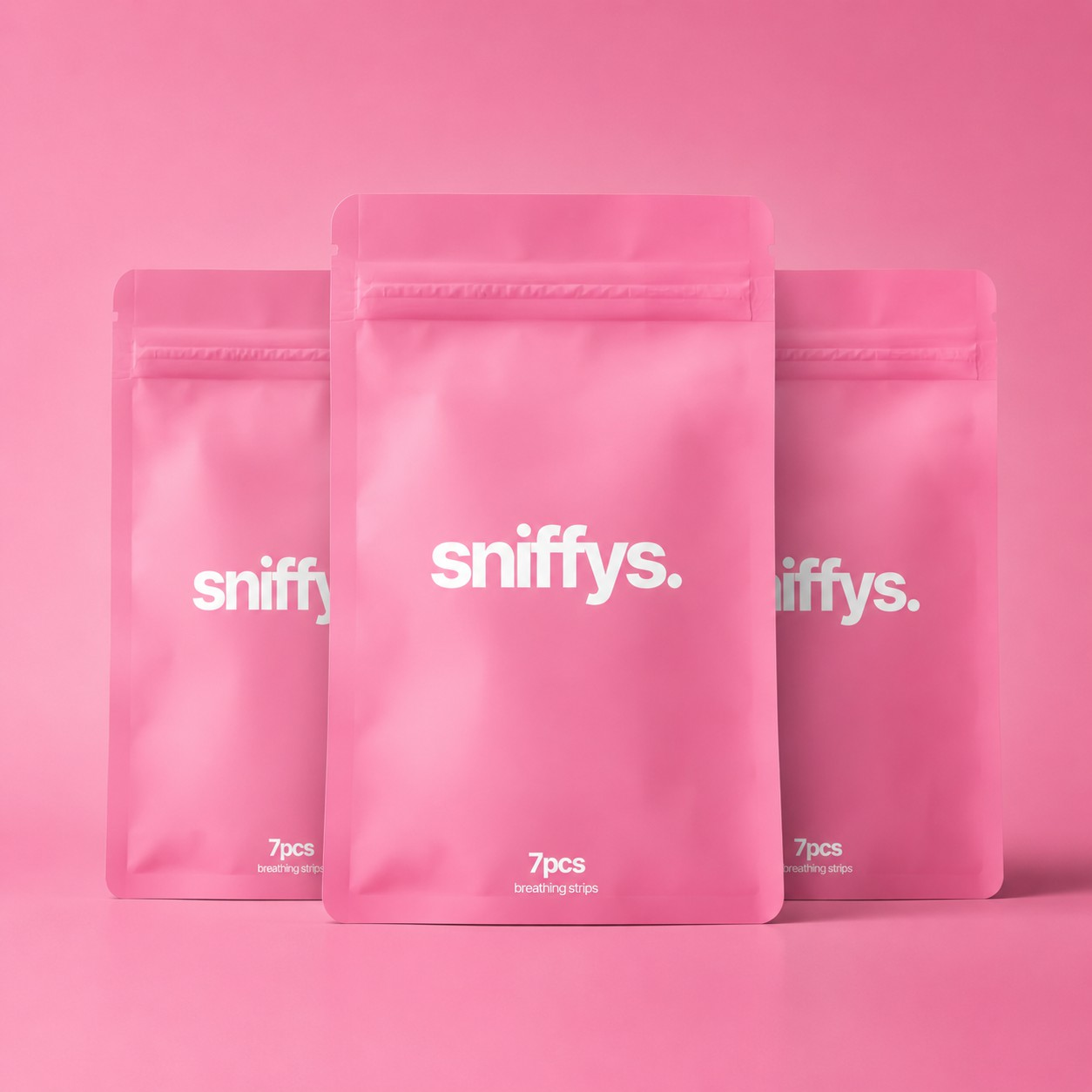 sniffys. Nasenstreifen – Pink Trial Bundle 3×7