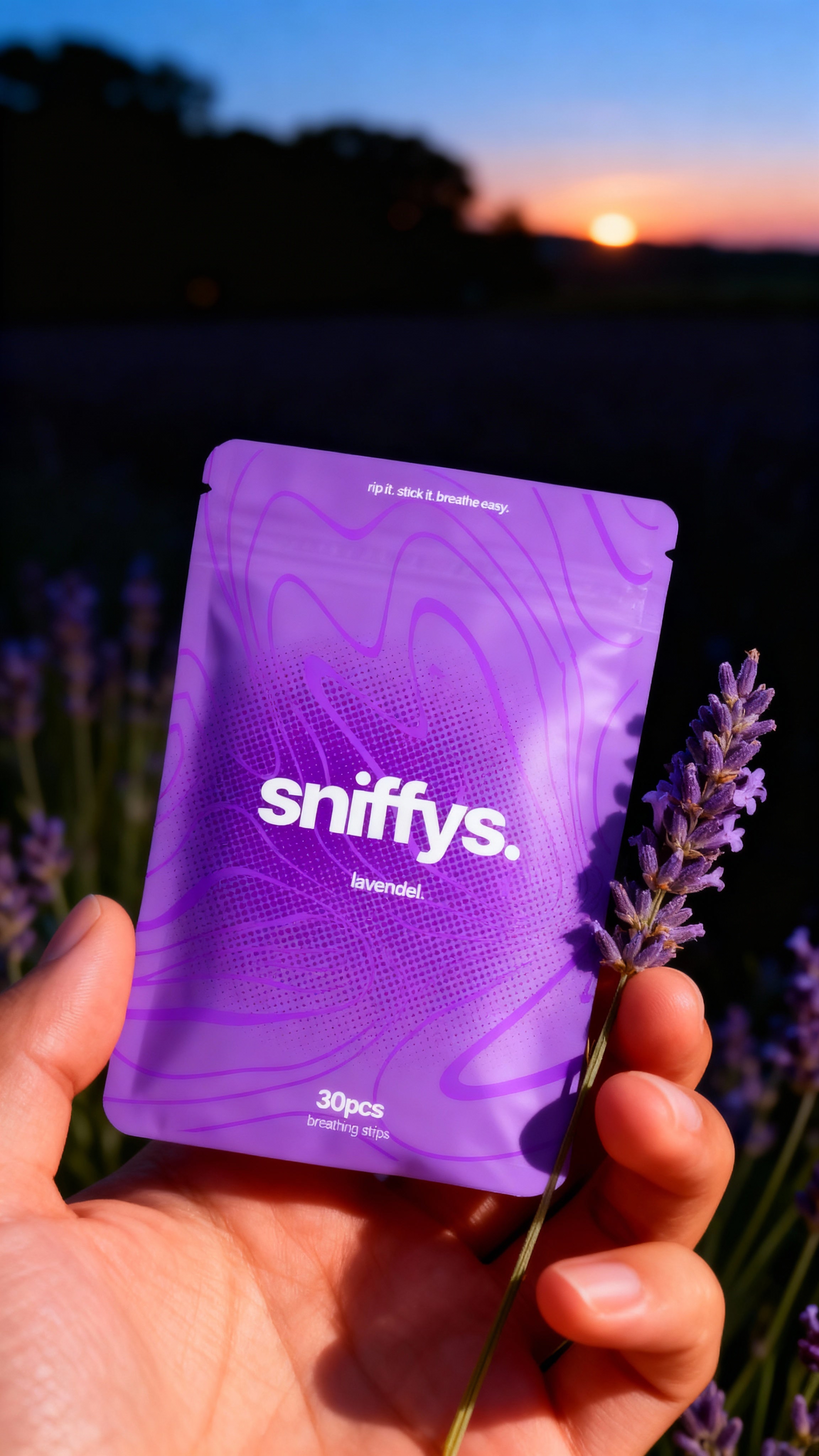 sniffys. Nasenstreifen – Cozy Lavendel
